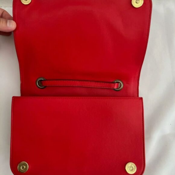 SOLD! AW14 MOSCHINO McDonald’s '20 Billion Served' Quilted Red Shoulder Bag - Picture 10 of 14